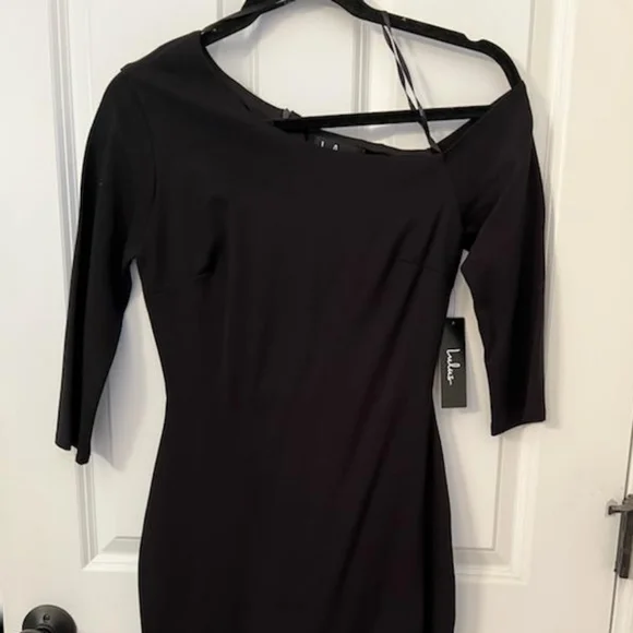 HP ❤️🎉NWT!! Lulu's bodycon Medium- Weight Stretch Knit Dress - Picture 4 of 6